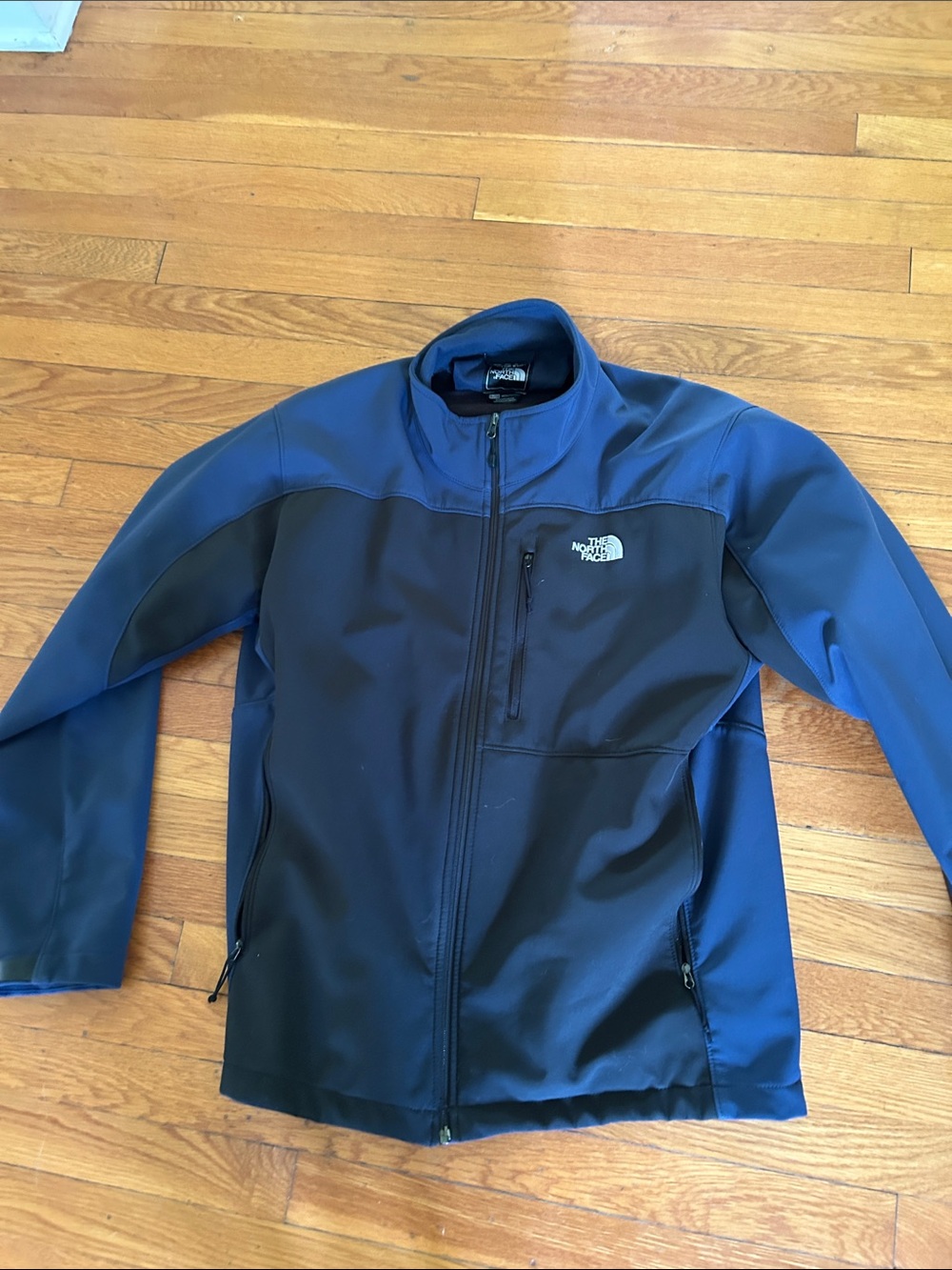 The North Face Blue and Black Softshell Performance Jacket
